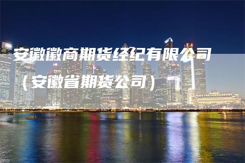 安徽徽商期货经纪有限公司（安徽省期货公司）